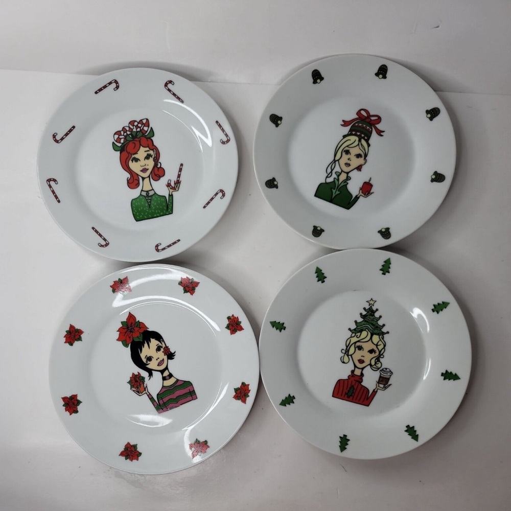 Vintage Xmas Plates